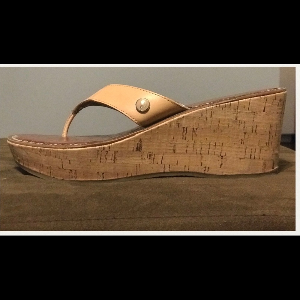 Used WMNs Sam Edelman wedge sandals US8.5M